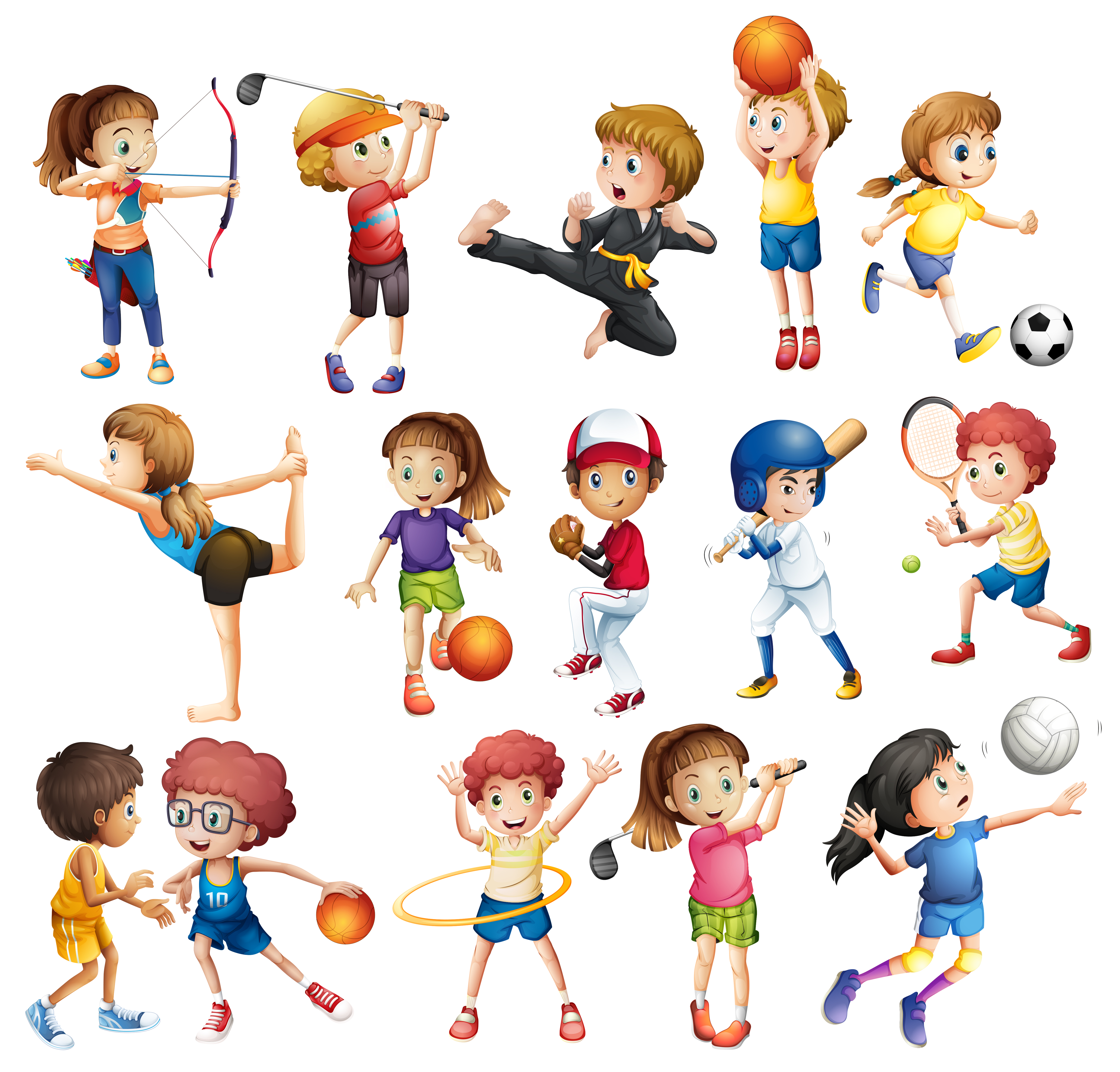 Niños haciendo deporte